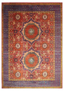 12x15 ft Turkish Mamluk Red Area Rug,Afghan Hand knotted Veg Dye Wool Rug, 11'9x14'11 ft Rug for Bedroom, Rug For Living Room, Oriental Rug, - Jerm Rugs - Jerm Rugs