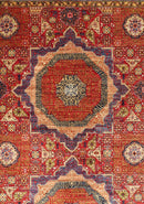 12x15 ft Turkish Mamluk Red Area Rug,Afghan Hand knotted Veg Dye Wool Rug, 11'9x14'11 ft Rug for Bedroom, Rug For Living Room, Oriental Rug, - Jerm Rugs - Jerm Rugs