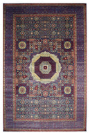 12x18 ft Turkish Mamluk Navy Blue Area Rug,12'1x17'4 ft Large Rug Afghan Hand knotted Veg Dye Wool Rug, Rugs for living room, Bedroom Rug, - Jerm Rugs - Jerm Rugs