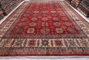 13x17 ft. Large Palace Rug Red Area Hand knotted Rug, 12'7x16'9 Traditional Rug, Rug For Living Room, Oriental Rug, Office Rug, Home Decor - Jerm Rugs - Jerm Rugs