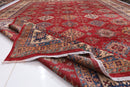 13x17 ft. Large Palace Rug Red Area Hand knotted Rug, 12'7x16'9 Traditional Rug, Rug For Living Room, Oriental Rug, Office Rug, Home Decor - Jerm Rugs - Jerm Rugs