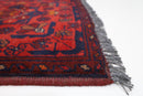 2x3 ft Bokhara Red Doormat Rug, Afghan Hand Knotted Rug, Bedroom Rug, Small Rug, Kitchen Rug, Kids Room Rug, Small Rug, Bathroom Rug - Jerm Rugs - Handmade Afghan Rug - Jerm Rugs