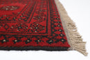 2x3 ft Bokhara Red Doormat Rug,1'9x3'4 ft Afghan Hand Knotted Rug, Bedroom Rug, Small Rug, Kitchen Rug, Kids Room Rug, Bathroom Rug - Jerm Rugs - Handmade Afghan Rug - Jerm Rugs