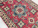 2x3 ft Kazak Doormat Rug, 1'11x2'10 ft Afghan Hand Knotted Rug, Bedroom Rug, Small Rug, Kitchen Rug, Kids Room Rug, Office Rug, Bathroom Rug - Jerm Rugs - Handmade Afghan Rug - Jerm Rugs