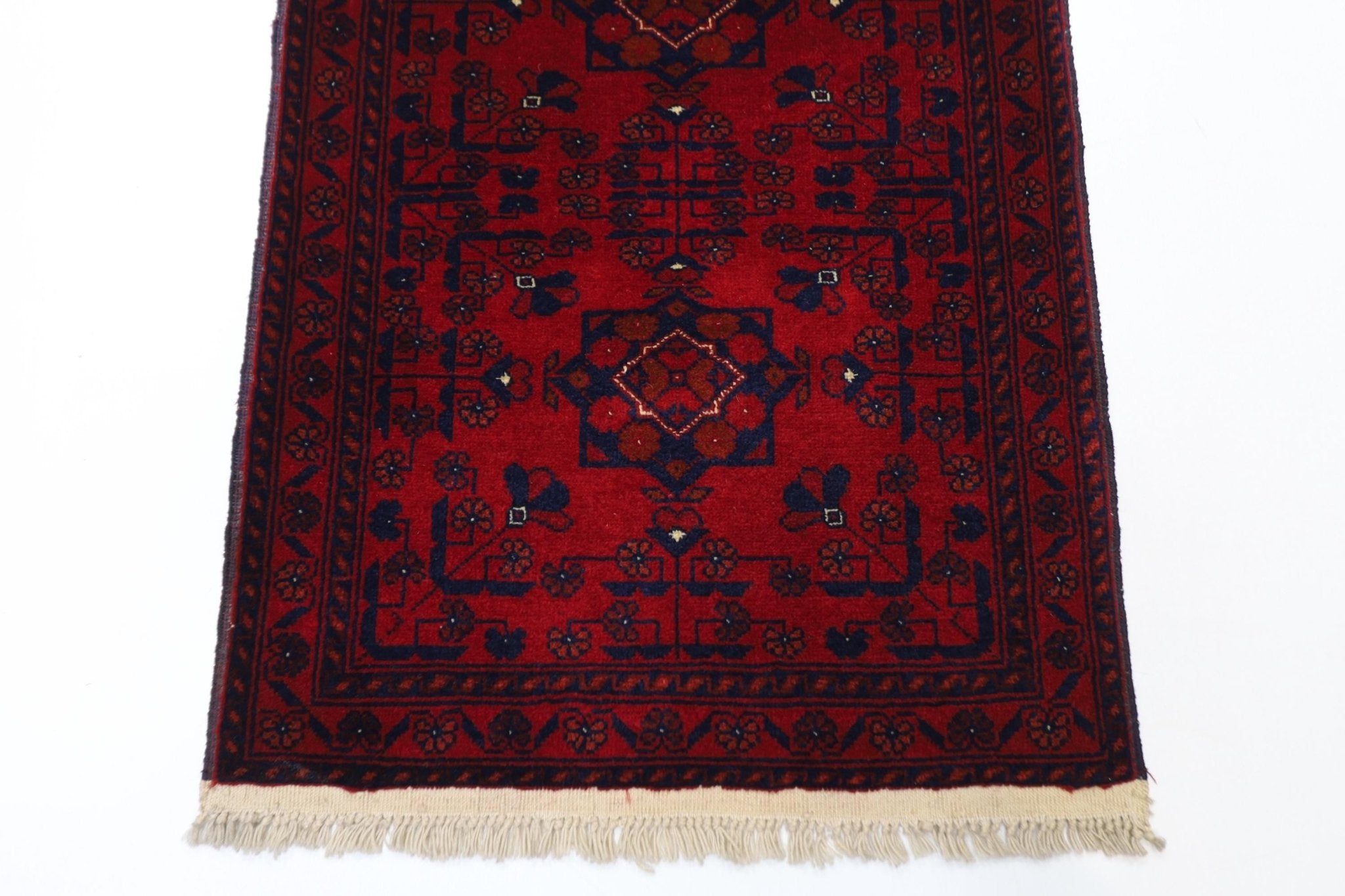 2x3 ft Red Bokhara Doormat Rug, Afghan Hand Knotted wool Rug, Bedroom Rug, Small Rug, Kitchen Rug, Kids Room Rug, Small Rug, Bathroom Rug - Jerm Rugs - Handmade Afghan Rug - Jerm Rugs