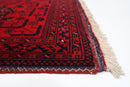 2x3 ft Red Bokhara Tribal Doormat Rug, Afghan Hand Knotted Rug, Bedroom Rug, , Kitchen Rug, Kids Room Rug, Small Rug, Bathroom Rug - Jerm Rugs - Handmade Afghan Rug - Jerm Rugs