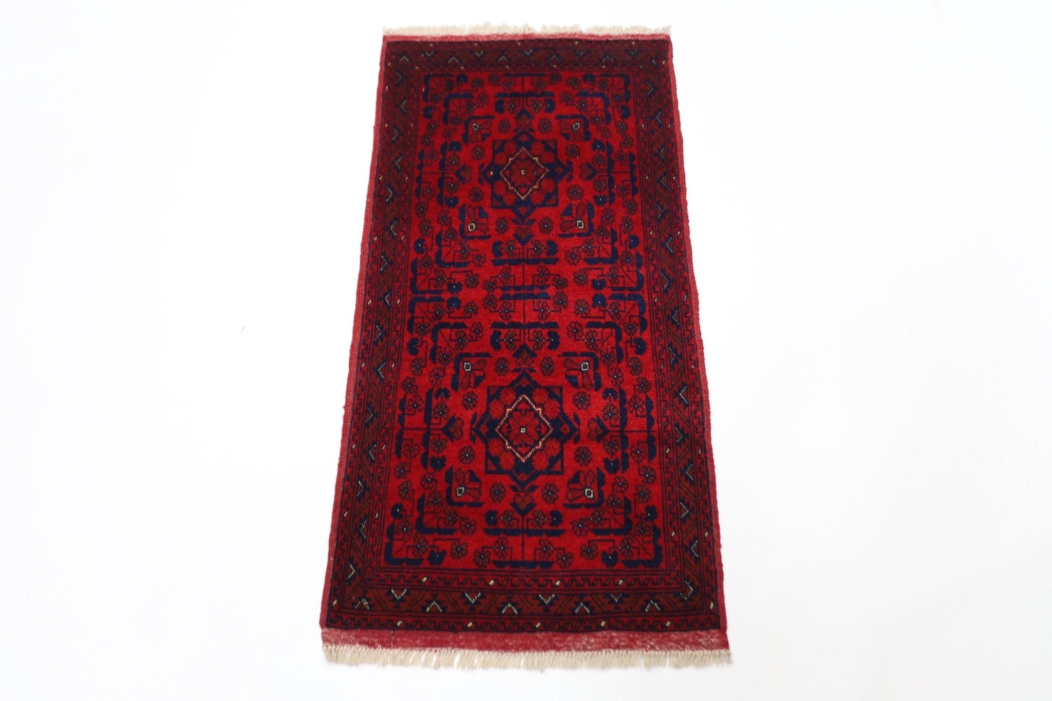 2x3 ft Red Bukhara Doormat Rug, Afghan Hand Knotted wool Rug, Bedroom Rug, Small Rug, Kitchen Rug, Kids Room Rug, Office Rug, Bathroom Rug