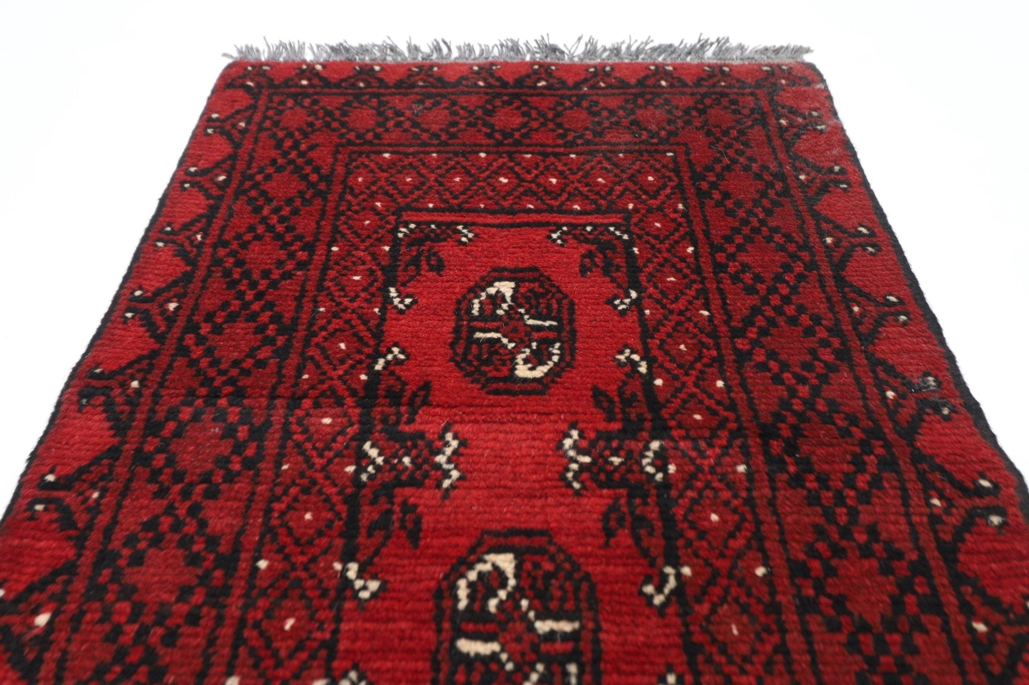 2x3 ft Red Tribal Doormat Rug, Afghan Hand Knotted Rug, Bedroom Rug, Kitchen Rug, Kids Room Rug, , Bathroom Rug, Home Decor, Boha Rug, - Jerm Rugs - Handmade Afghan Rug - Jerm Rugs