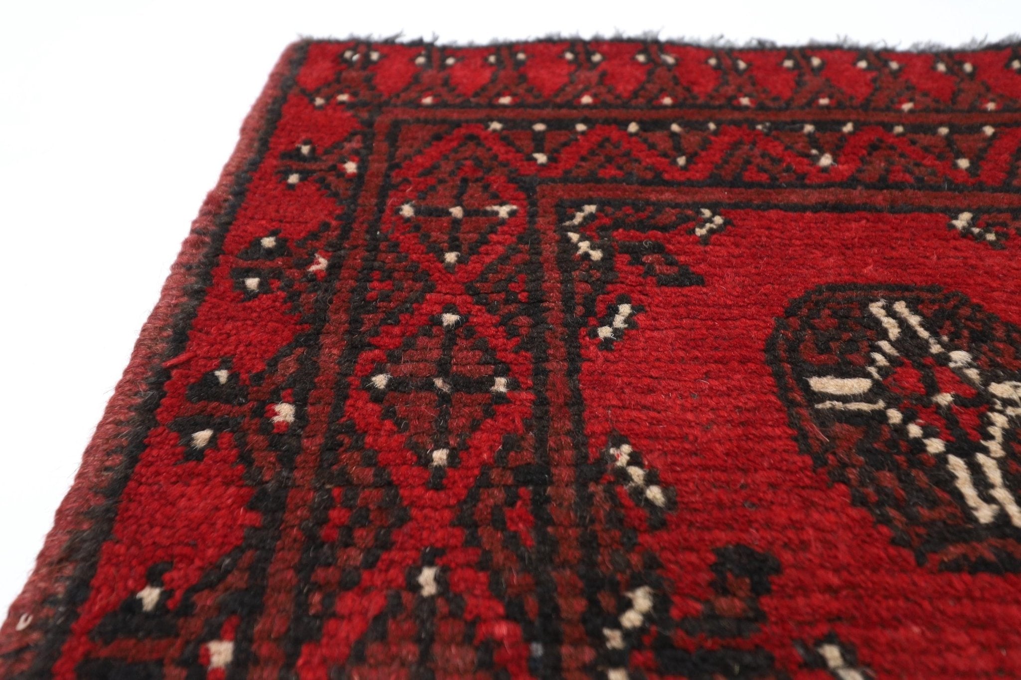 2x3 ft Red Tribal Doormat Rug, Afghan Hand Knotted Rug, Bedroom Rug, , Kitchen Rug, Kids Room Rug, Small Rug, Bathroom Rug, Boha Rug, - Jerm Rugs - Handmade Afghan Rug - Jerm Rugs