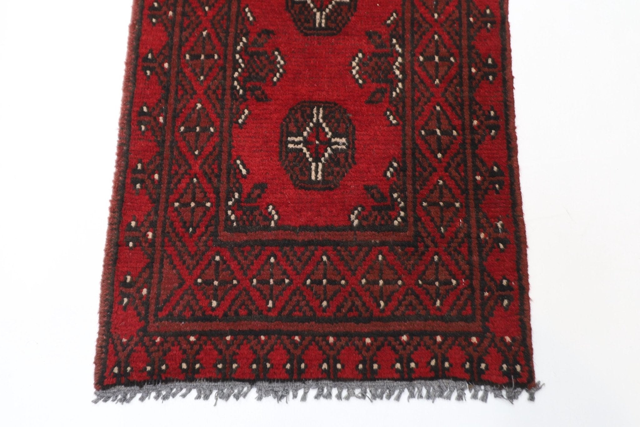 2x3 ft Red Tribal Doormat Rug, Afghan Hand Knotted Rug, Bedroom Rug, , Kitchen Rug, Kids Room Rug, Small Rug, Bathroom Rug, Boha Rug, - Jerm Rugs - Handmade Afghan Rug - Jerm Rugs