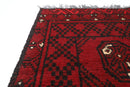 2x3 ft Red Tribal Doormat Rug, Afghan Hand Knotted Rug, Bedroom Rug, , Kitchen Rug, Kids Room Rug, Small Rug, Bathroom Rug, Boha Rug, - Jerm Rugs - Handmade Afghan Rug - Jerm Rugs