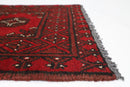 2x3 ft Red Tribal Doormat Rug, Afghan Hand Knotted Rug, Bedroom Rug, , Kitchen Rug, Kids Room Rug, Small Rug, Bathroom Rug, Boha Rug, - Jerm Rugs - Handmade Afghan Rug - Jerm Rugs