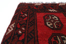 2x3 ft Red Tribal Doormat Rug, Afghan Hand Knotted Rug, Bedroom Rug, , Kitchen Rug, Kids Room Rug, Small Rug, Bathroom Rug, Boha Rug, - Jerm Rugs - Handmade Afghan Rug - Jerm Rugs