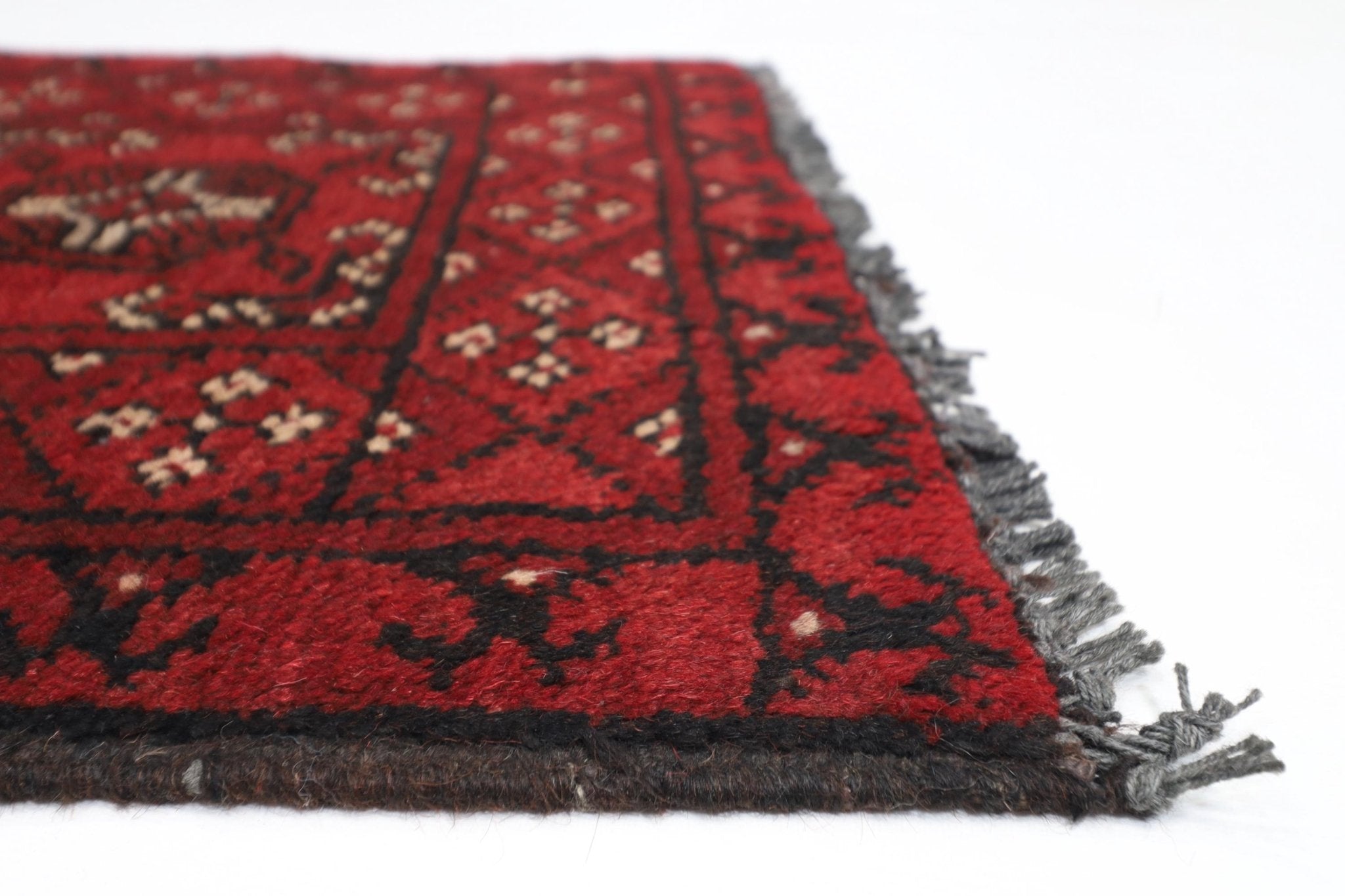 2x3 ft Tribal Red Doormat Rug, Afghan Hand Knotted wool Rug, Bedroom Rug, Small Rug, Kitchen Rug, Kids Room Rug, Office Rug, Bathroom Rug - Jerm Rugs - Handmade Afghan Rug - Jerm Rugs