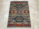 2x3 ft Turkish Style Doormat Rug, Afghan Hand Knotted wool Rug, Bedroom Rug, Small Rug, Kitchen Rug, Kids Room Rug, Office Rug, Bathroom Rug - Jerm Rugs - Handmade Afghan Rug - Jerm Rugs