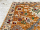 2x3 ft Zeigler Doormat Rug, 2'2x3'1 ft Afghan Hand Knotted Soft wool Rug, Bedroom Rug, Small Rug, Kitchen Rug, Kids Room Rug, Office Rug - Jerm Rugs - Handmade Afghan Rug - Jerm Rugs