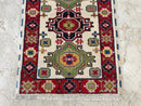 2x4 ft Kazak Doormat Rug, 2'2x3'10 ft Afghan Hand Knotted Soft wool Rug, Bedroom Rug, Small Rug, Kitchen Rug, Kids Room Rug, Office Rug - Jerm Rugs - Handmade Afghan Rug - Jerm Rugs