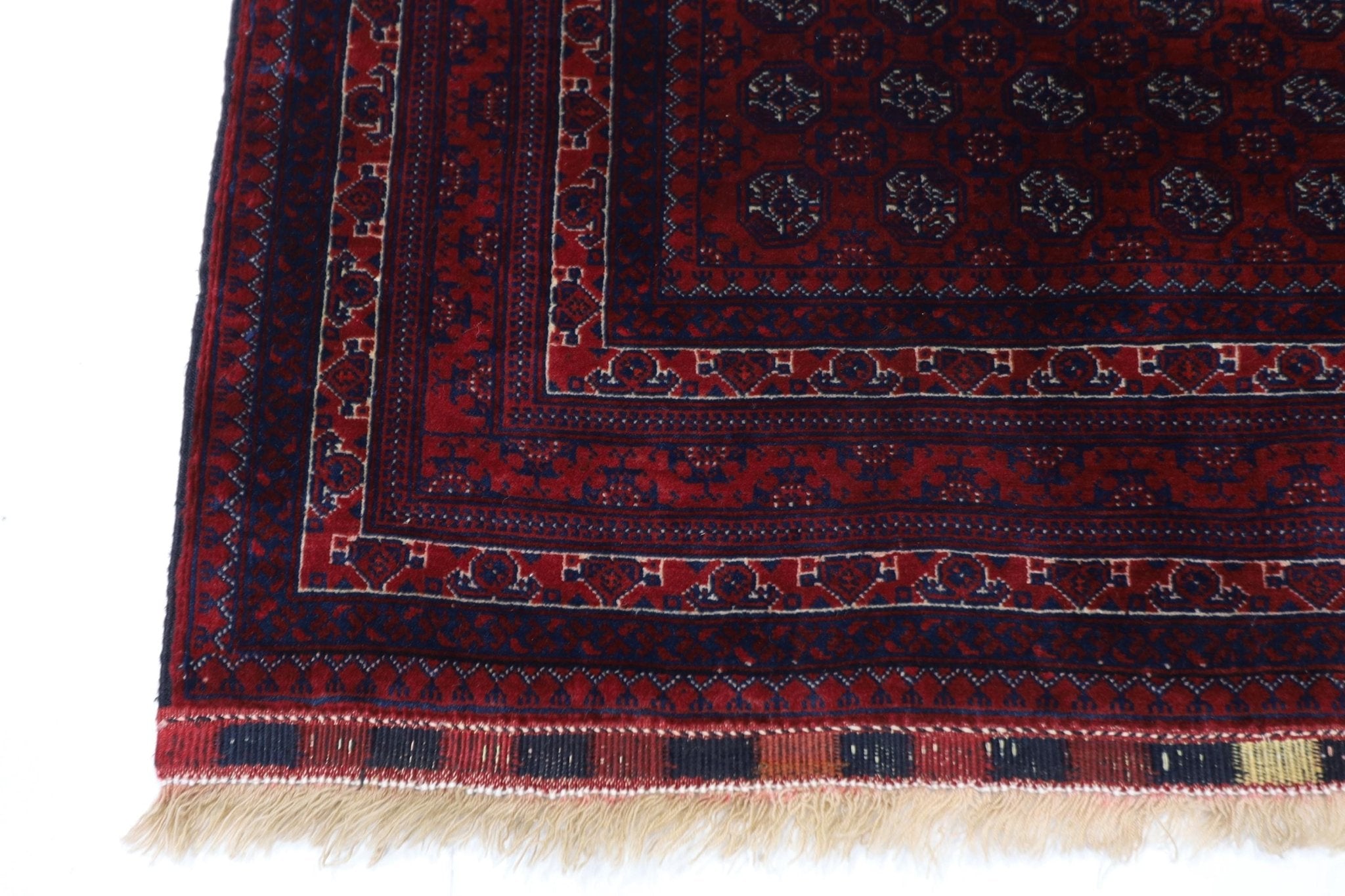 3x4 ft Bokhara Red High Quality Area Rug, 2'7x4'1 Afghan Hand Knotted Soft Wool Rug, Bedroom Rug, Oriental Rug, Tribal Rug, Doormat Rug - Jerm Rugs - Handmade Afghan Rug - Jerm Rugs