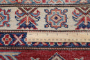 3x4 ft Kazak Red Area Rug, 2'8x4 Afghan Hand Knotted Soft wool Rug, Bedroom Rug, Living Room Rug, Kitchen Rug, Kids Room Rug, Office Rug - Jerm Rugs - Handmade Afghan Rug - Jerm Rugs