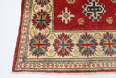 3x4 ft Kazak Red Tribal Area Rug, Afghan Hand knotted Rug, Tribal Rug, Rug For Living Room, Kids Room Rug, bedroom Rug, Entryway Rug - Jerm Rugs - Handmade Afghan Rug - Jerm Rugs