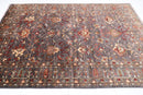 7x10 ft Tribal Grey Area Rug, 6'3x9'8 ft Hand knotted Natural Dye Wool Oriental Rug, Rugs for living room, Dining Table Rug, Bedroom Rug, - Jerm Rugs - Jerm Rugs