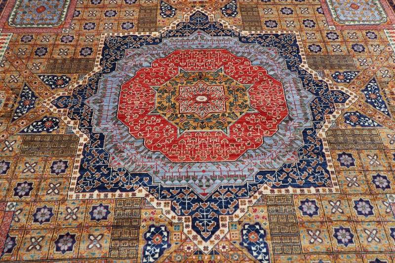 Mamluk 12x15 ft Blue Area Rug