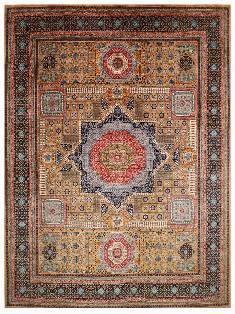 Handmade 10x16 ft Bokhara Tribal Red Area Rug