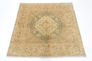 Afghan - 163 x 150 cm, 5'4 x 4'11 ft Hand - Knotted Area Rug - Jerm Rugs - Handmade Afghan Rug - Jerm Rugs