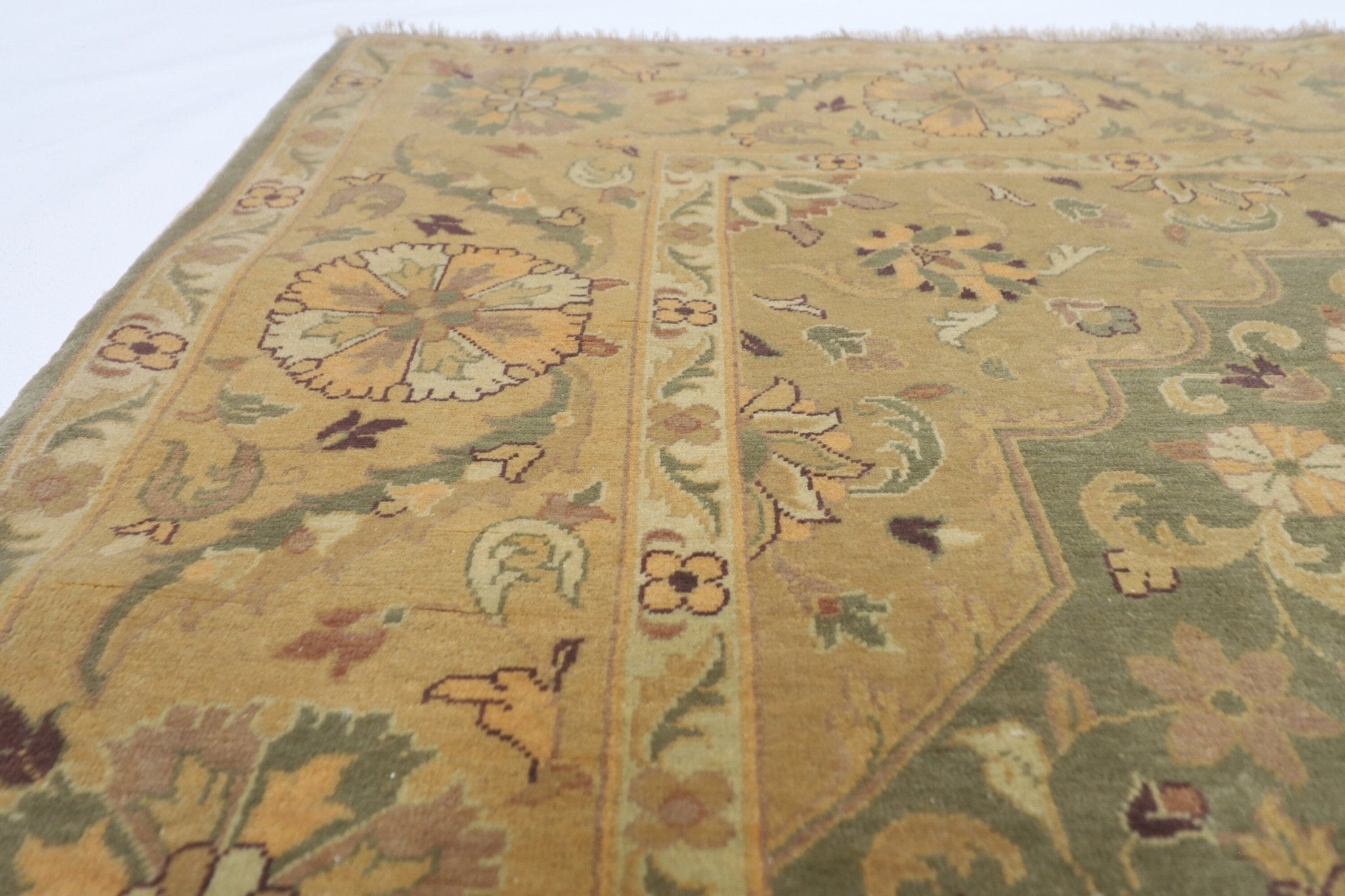 Afghan - 163 x 150 cm, 5'4 x 4'11 ft Hand - Knotted Area Rug - Jerm Rugs - Handmade Afghan Rug - Jerm Rugs