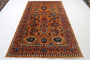 Afghan - 183 x 270 cm (6 x 9 ft) Hand Knotted Wool Rug - Jerm Rugs - Handmade Afghan Rug - Jerm Rugs