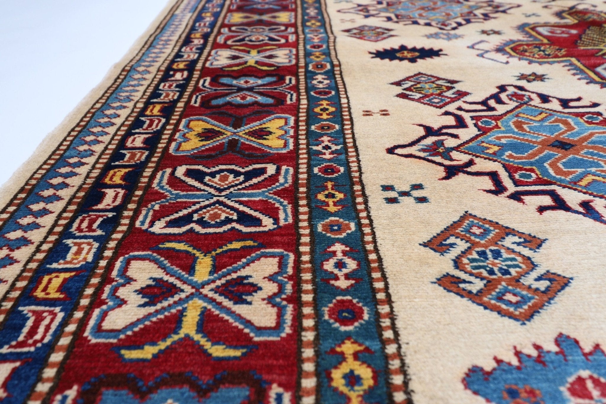 Afghan Hand - Knotted Oriental Rug - 148 x 204 cm - Jerm Rugs - Handmade Afghan Rug - Jerm Rugs