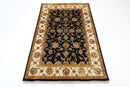 Afghan Hand - Knotted Silk Wool Rug - 3'11x6'1 ft (120x185 cm) - Jerm Rugs - Handmade Afghan Rug - Jerm Rugs