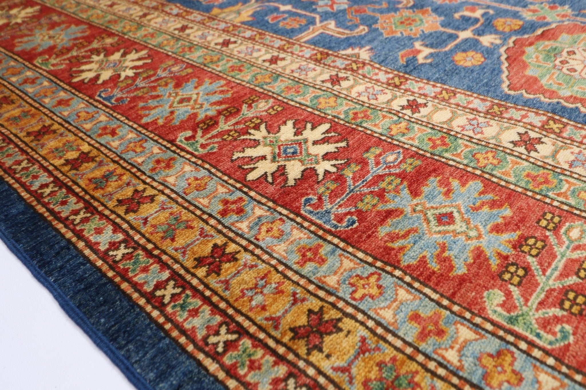 Afghan Kazak Oriental Rug - 247 x 310 cm - Jerm Rugs - Handmade Afghan Rug - Jerm Rugs