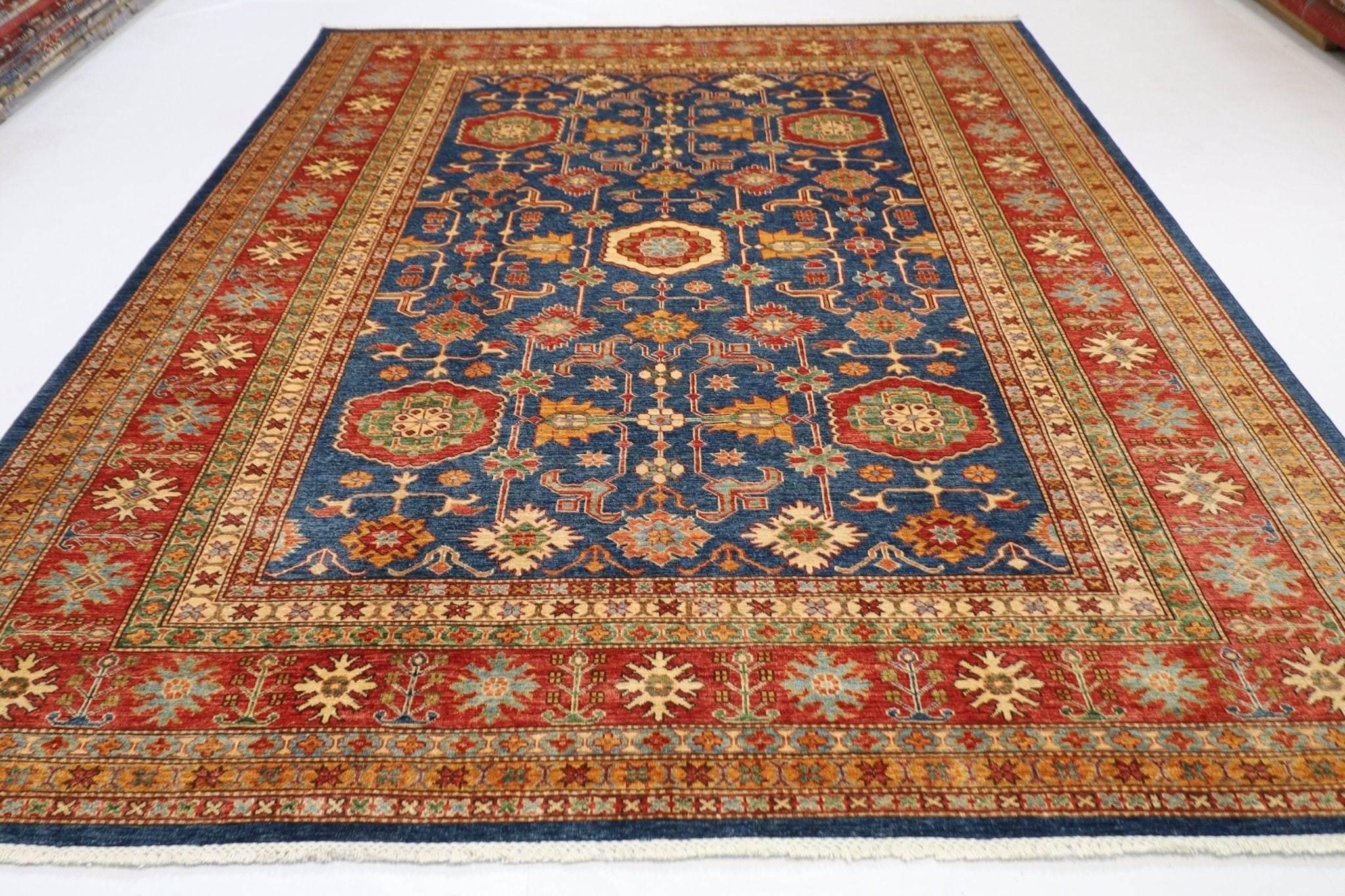 Afghan Kazak Oriental Rug - 247 x 310 cm - Jerm Rugs - Handmade Afghan Rug - Jerm Rugs