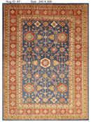 Afghan Kazak Oriental Rug - 247 x 310 cm - Jerm Rugs - Handmade Afghan Rug - Jerm Rugs