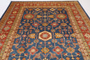 Afghan Kazak Oriental Rug - 247 x 310 cm - Jerm Rugs - Handmade Afghan Rug - Jerm Rugs