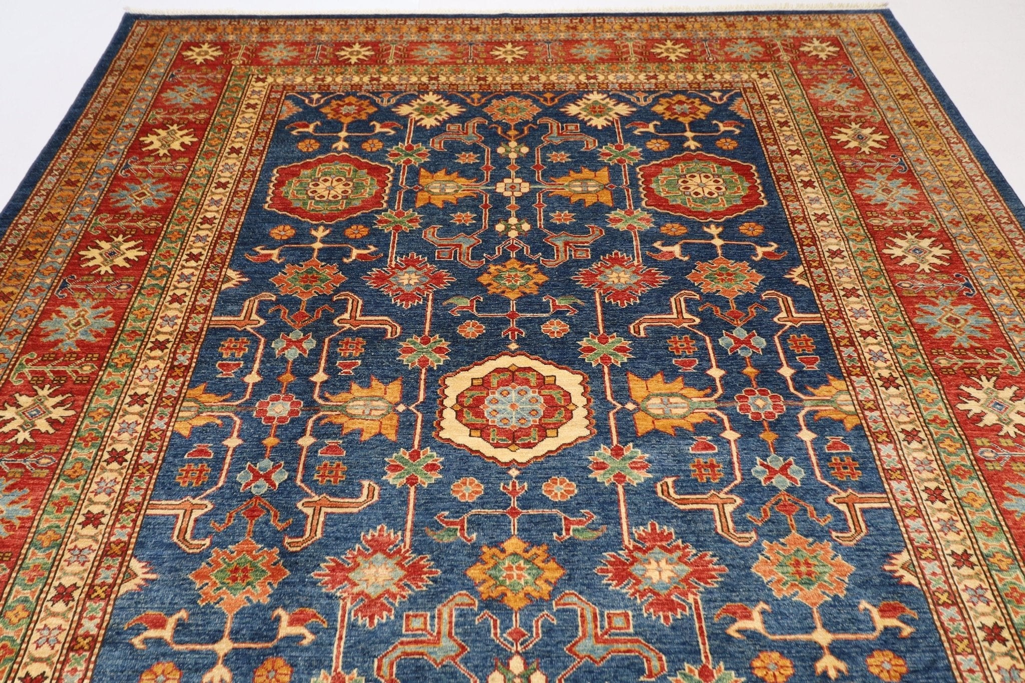 Afghan Kazak Oriental Rug - 247 x 310 cm - Jerm Rugs - Handmade Afghan Rug - Jerm Rugs