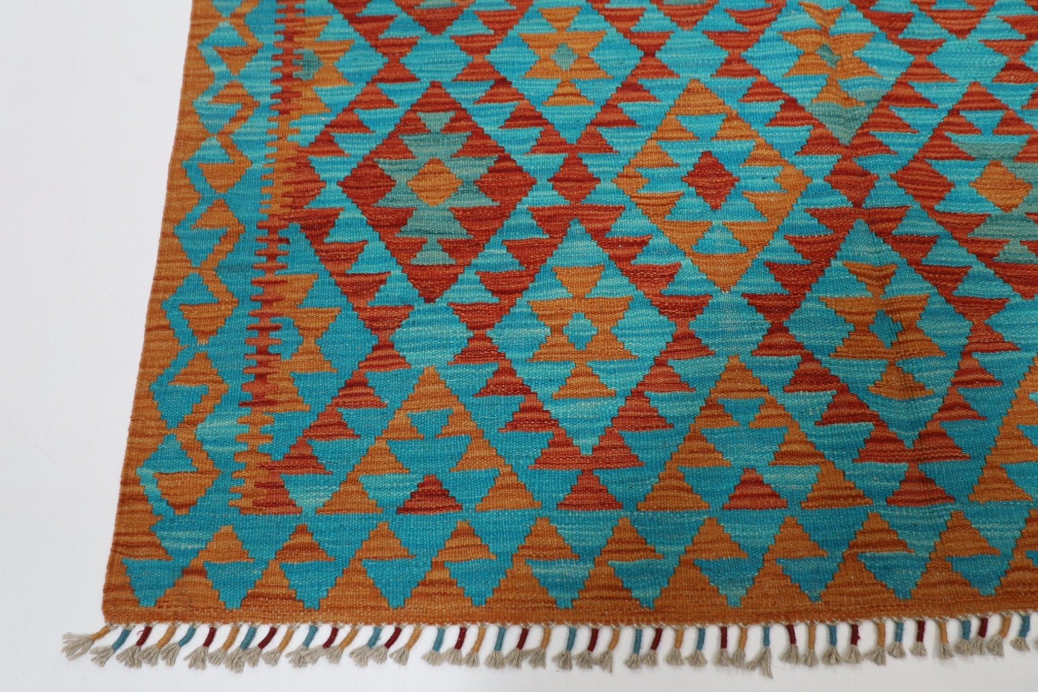 Afghan Kilim - 157x199 cm - Jerm Rugs - Handmade Afghan Rug - Jerm Rugs