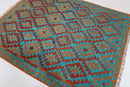 Afghan Kilim - 157x199 cm - Jerm Rugs - Handmade Afghan Rug - Jerm Rugs