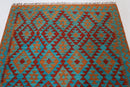 Afghan Kilim - 157x199 cm - Jerm Rugs - Handmade Afghan Rug - Jerm Rugs