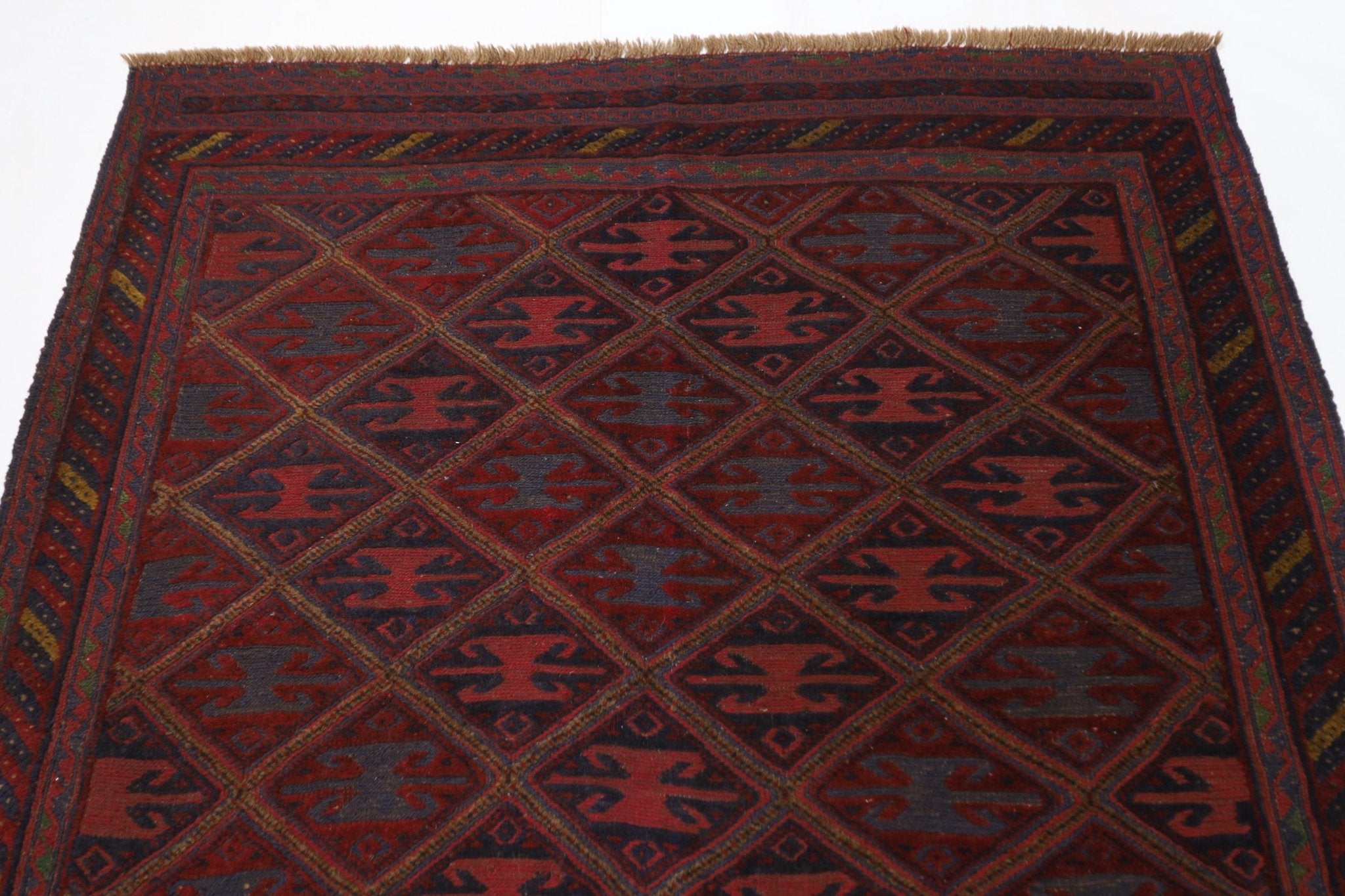 Afghan Kilim Rug - 144 x 184 cm - Jerm Rugs - Handmade Afghan Rug - Jerm Rugs