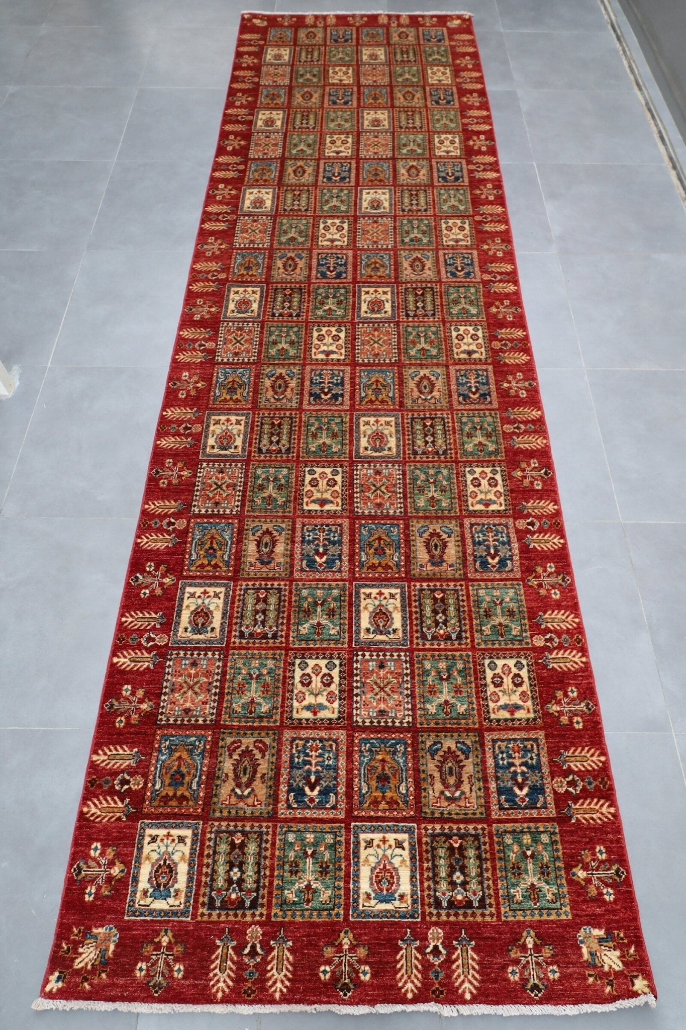 Afghan Kilim Runner Rug - 123x430 cm - Jerm Rugs - Jerm Rugs