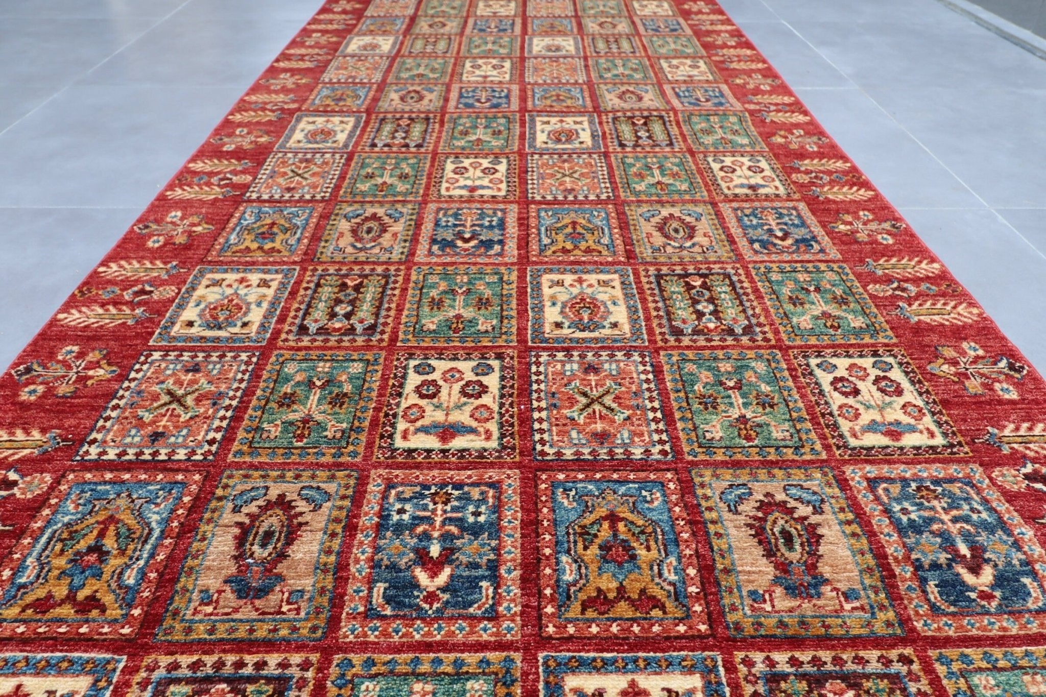 Afghan Kilim Runner Rug - 123x430 cm - Jerm Rugs - Jerm Rugs