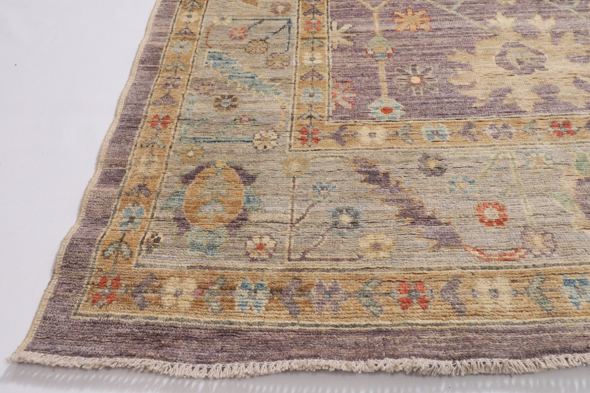 Afghan Oushak Area Rug - 248x302 cm, 8.2x9.11 ft - Jerm Rugs - Handmade Afghan Rug - Jerm Rugs