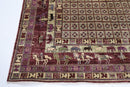 Afghan Pazyryk Rug - 252 x 294 cm (8.4 x 9.8 ft) - Jerm Rugs - Handmade Afghan Rug - Jerm Rugs