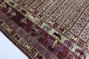 Afghan Pazyryk Rug - 252 x 294 cm (8.4 x 9.8 ft) - Jerm Rugs - Handmade Afghan Rug - Jerm Rugs