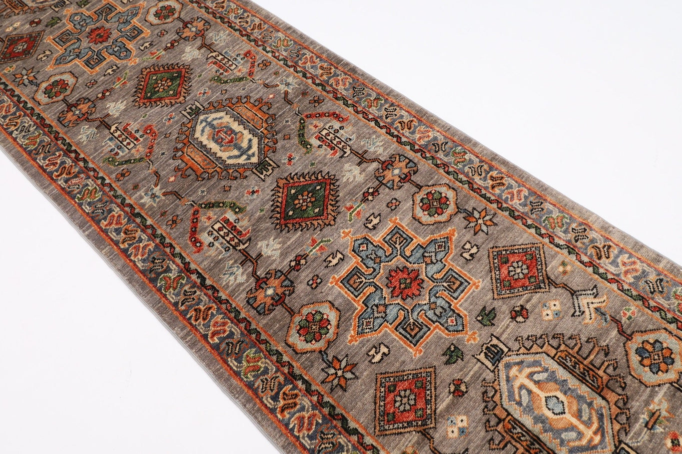 Afghan Traditional Kilim Runner - 74 x 285 cm