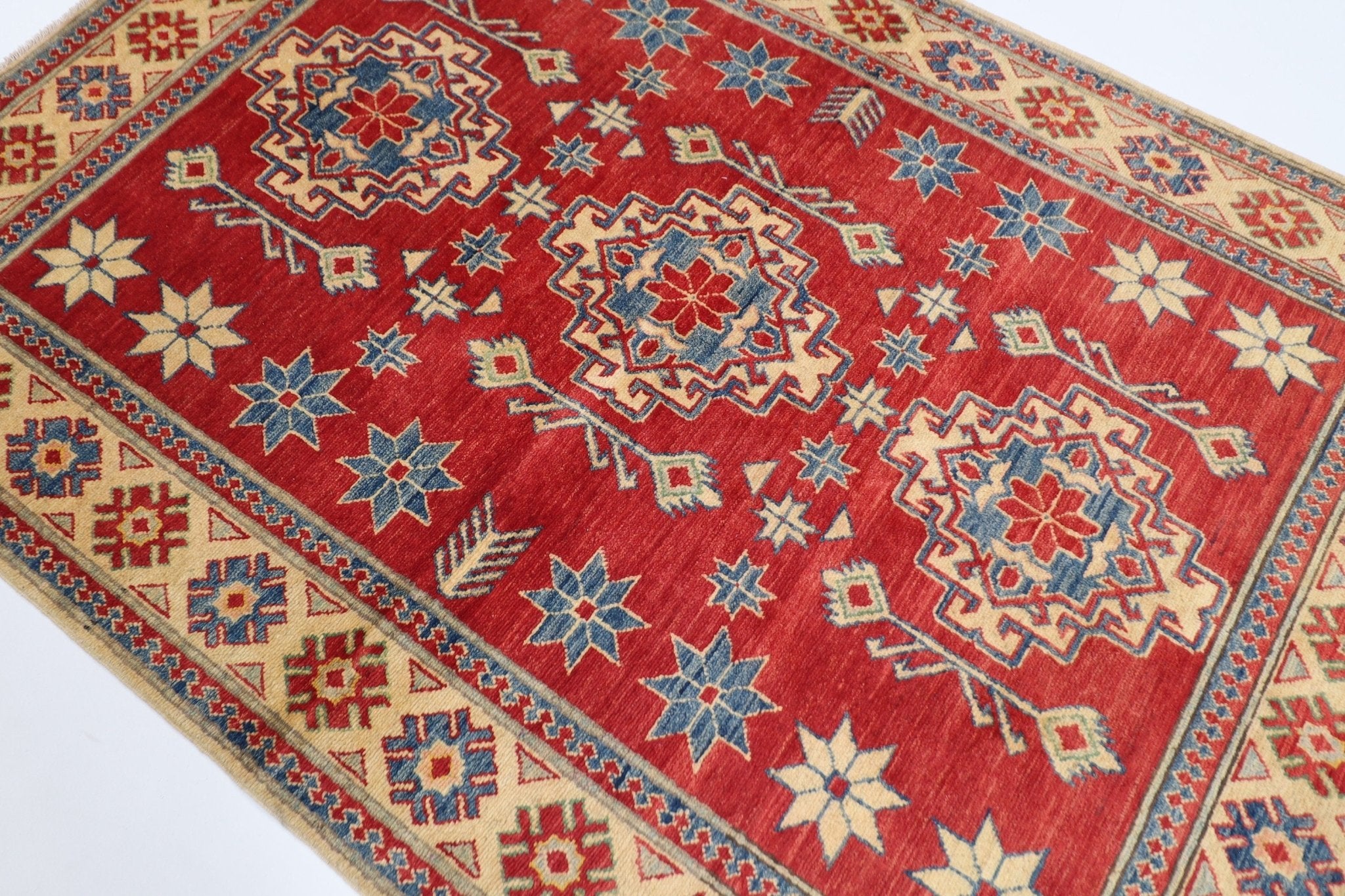 Afghan Tribal Rug - 145x207 cm - Jerm Rugs - Handmade Afghan Rug - Jerm Rugs