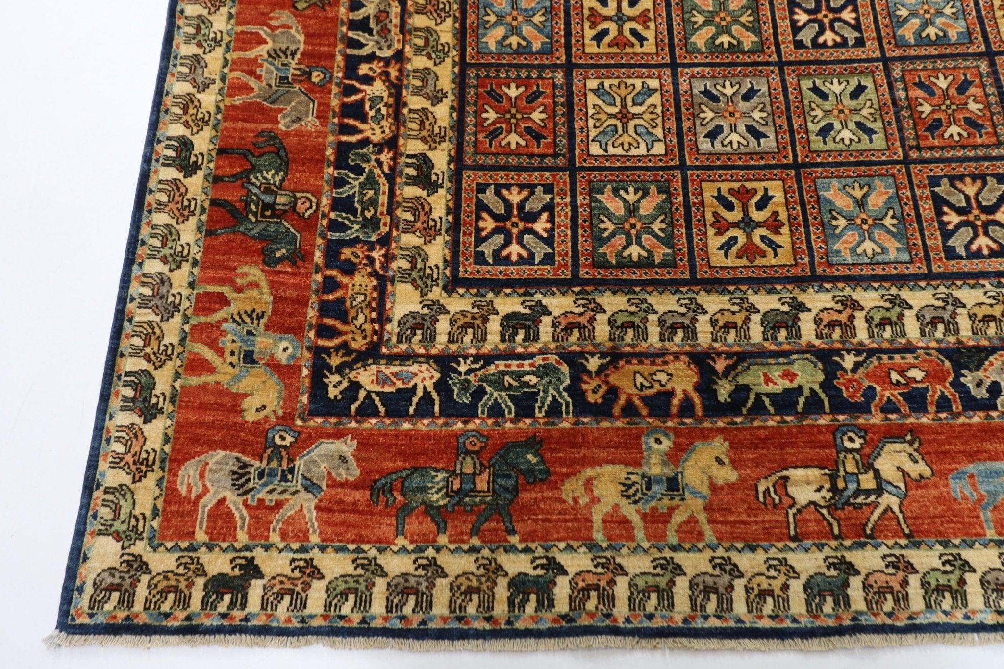 Afghan Tribal Rug - 200 x 309 cm, 6.7 x 10.2 ft - Jerm Rugs - Jerm Rugs