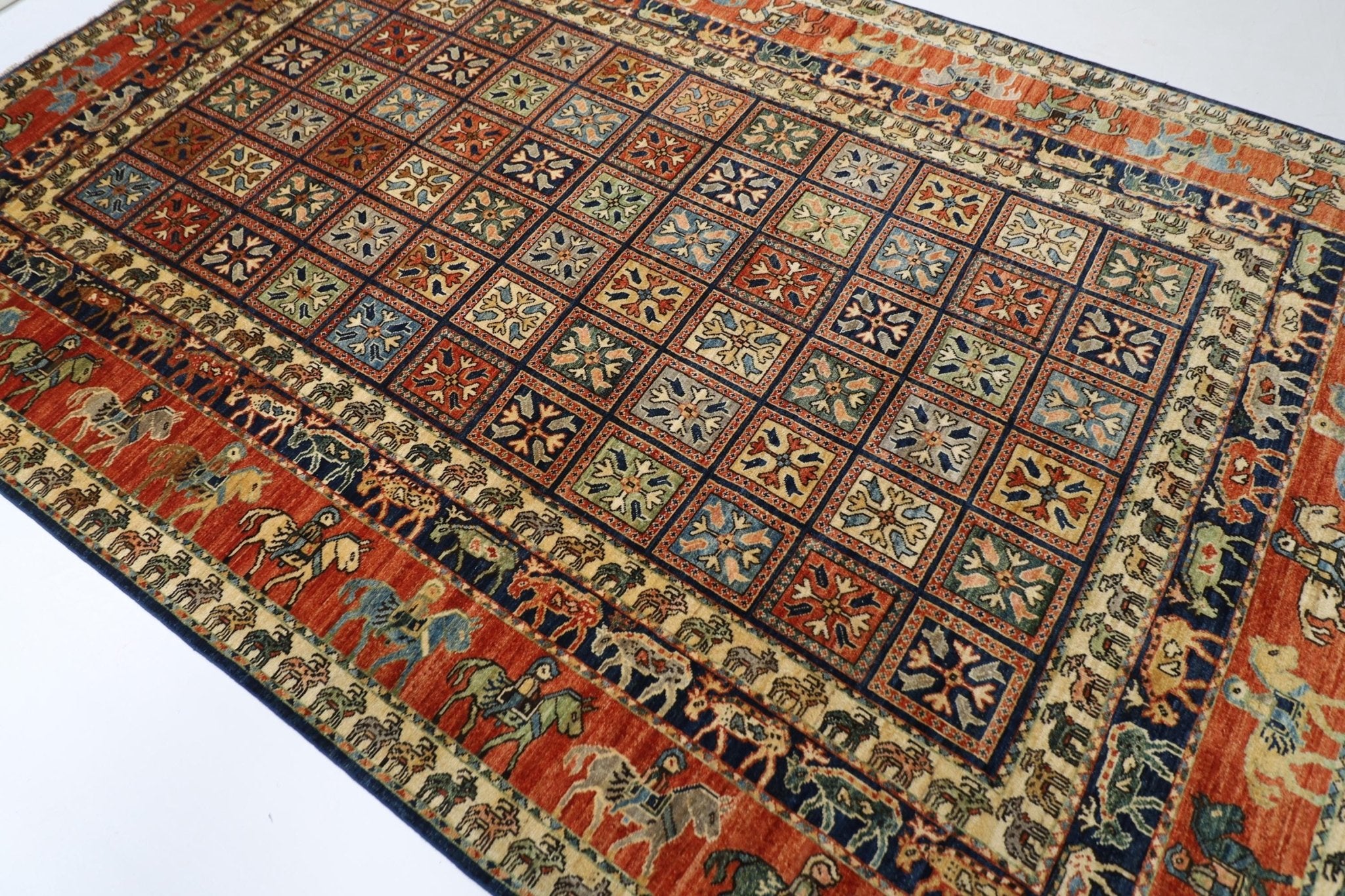 Afghan Tribal Rug - 200 x 309 cm, 6.7 x 10.2 ft - Jerm Rugs - Jerm Rugs